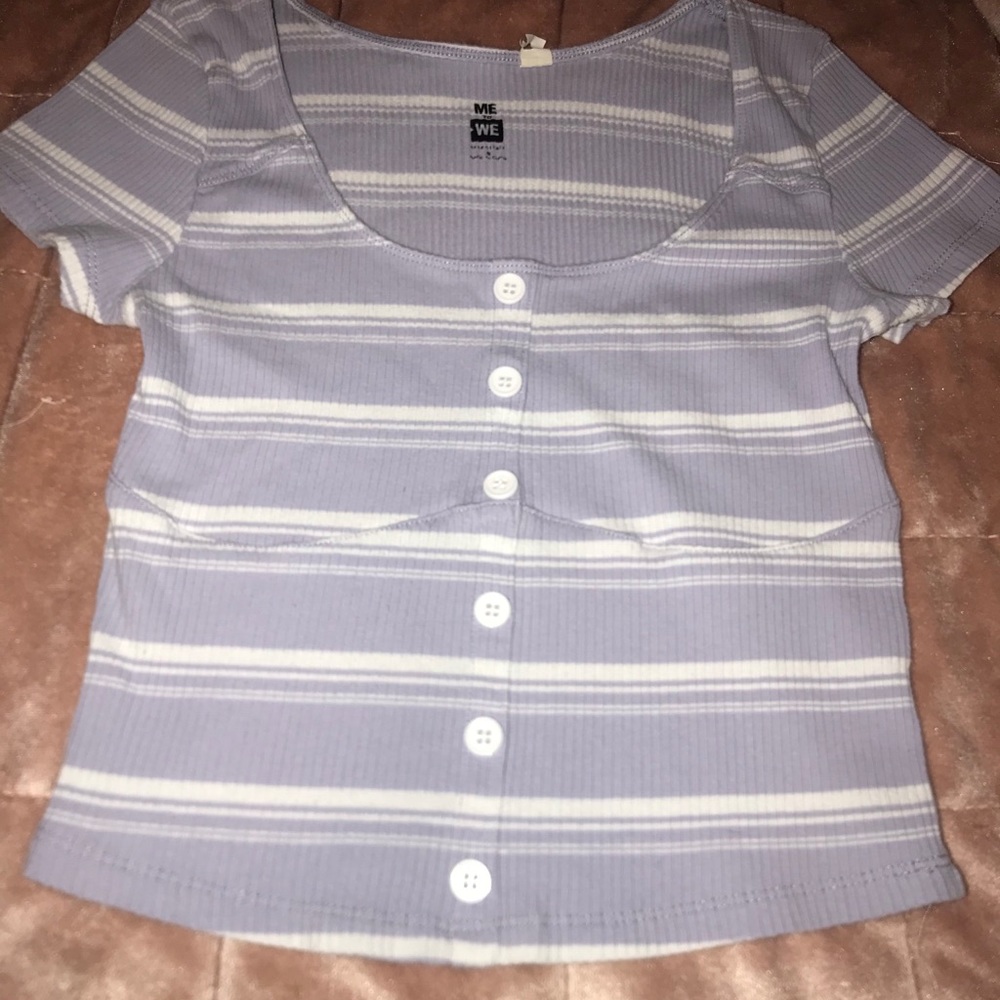 Me to We striped shirt